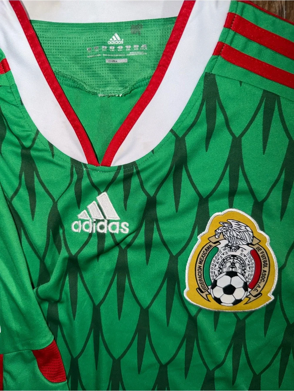 Adidas 2009 Mexico National Team Football Soccer World Cup Jersey Green 2XL